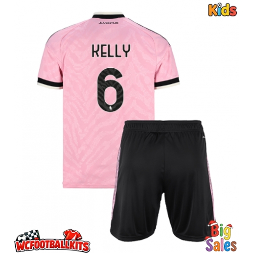 Juventus Lloyd Kelly #6 Replica Away Stadium Kit for Kids 2026-27 Short Sleeve (+ pants)